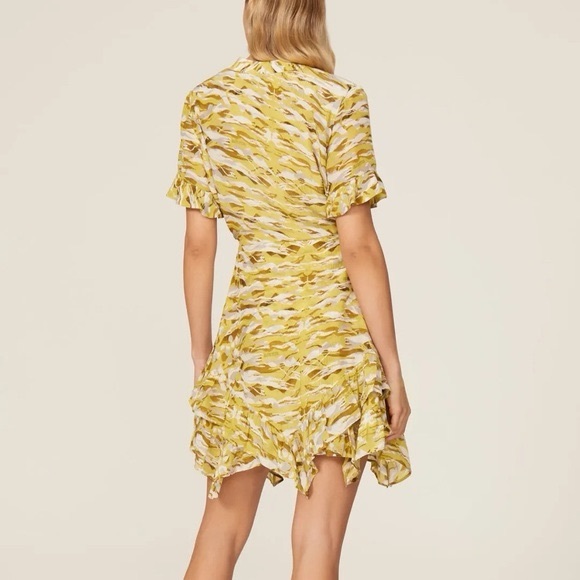 ALLSAINTS Frankie Oniyuri Dress Yellow NWT - Picture 2 of 11